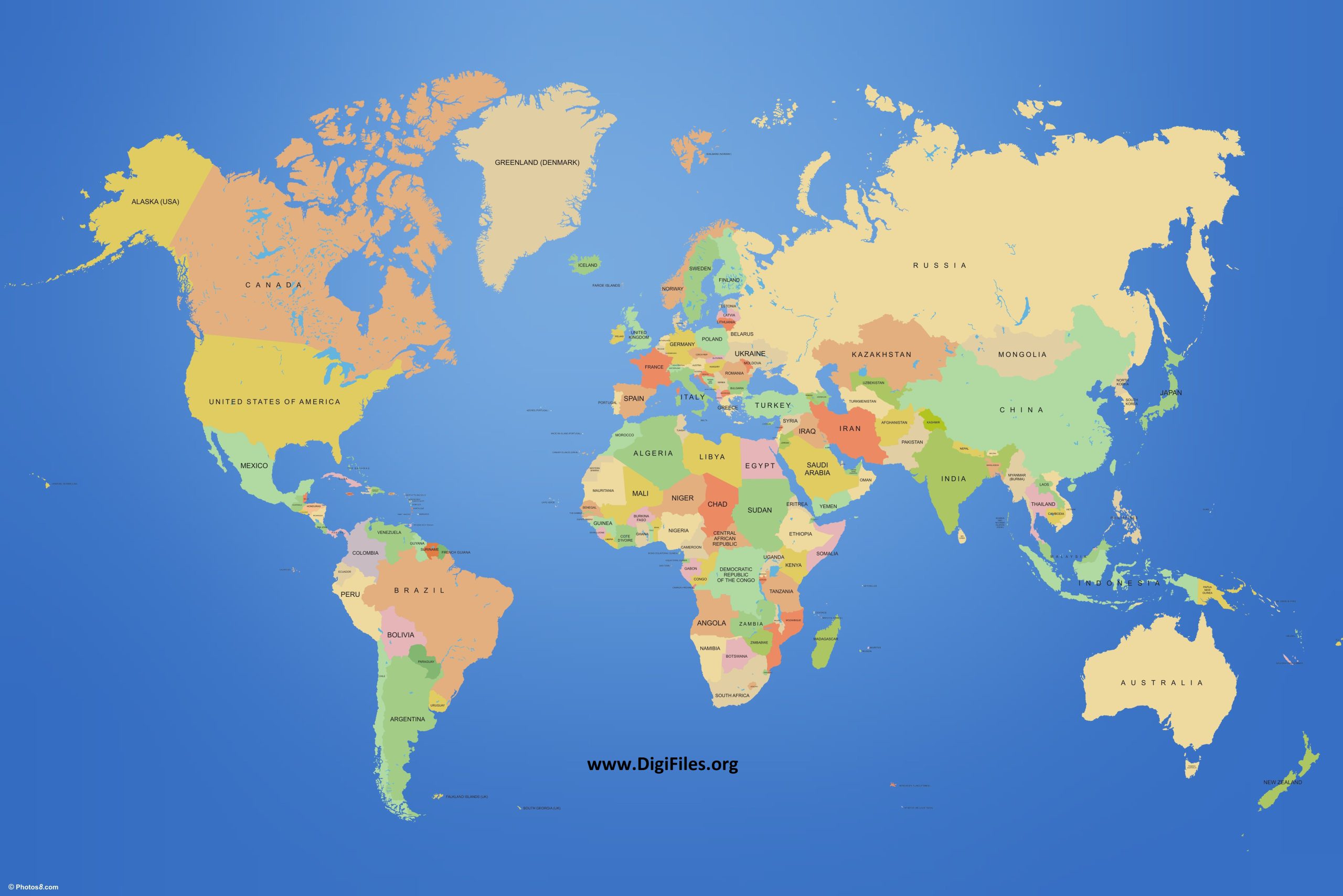 نقشه جهان 2024